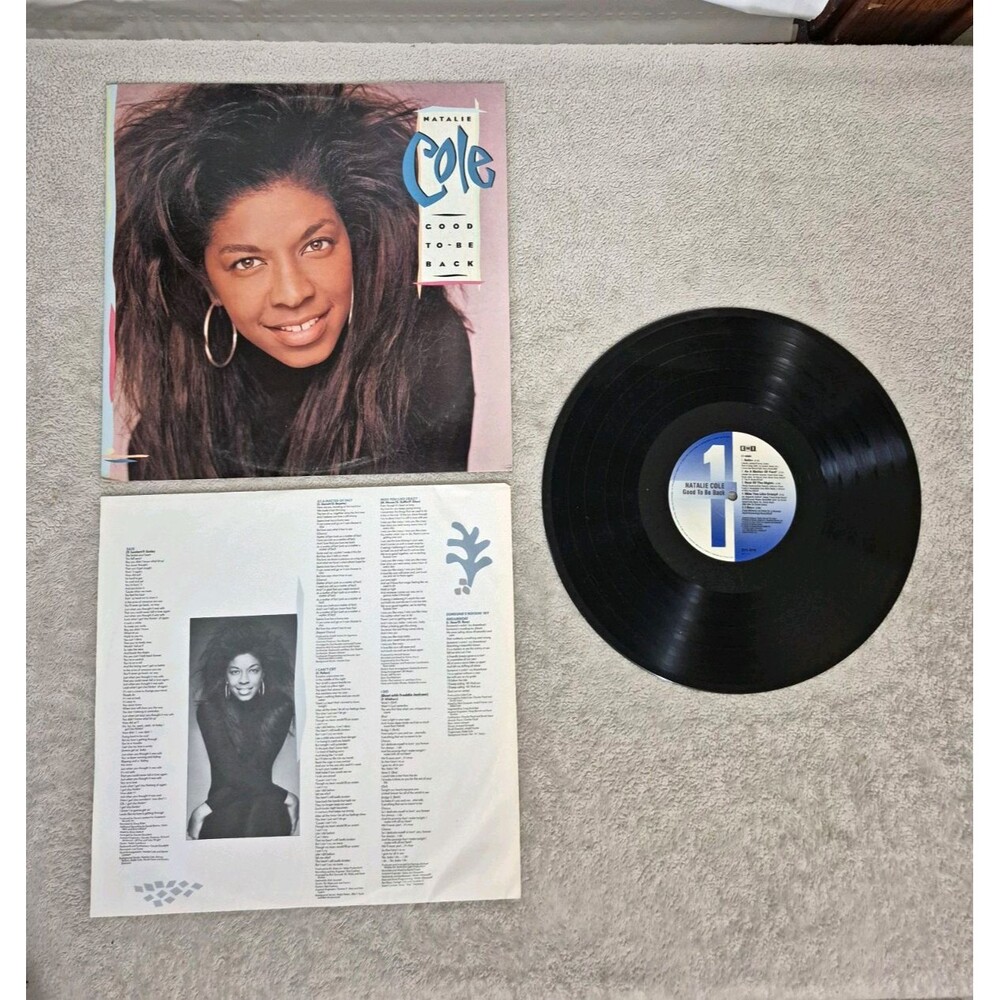 Natalie Cole - Good To Be Back 1989 Vinyl LP EMI E1-48902 12" 33 RPM